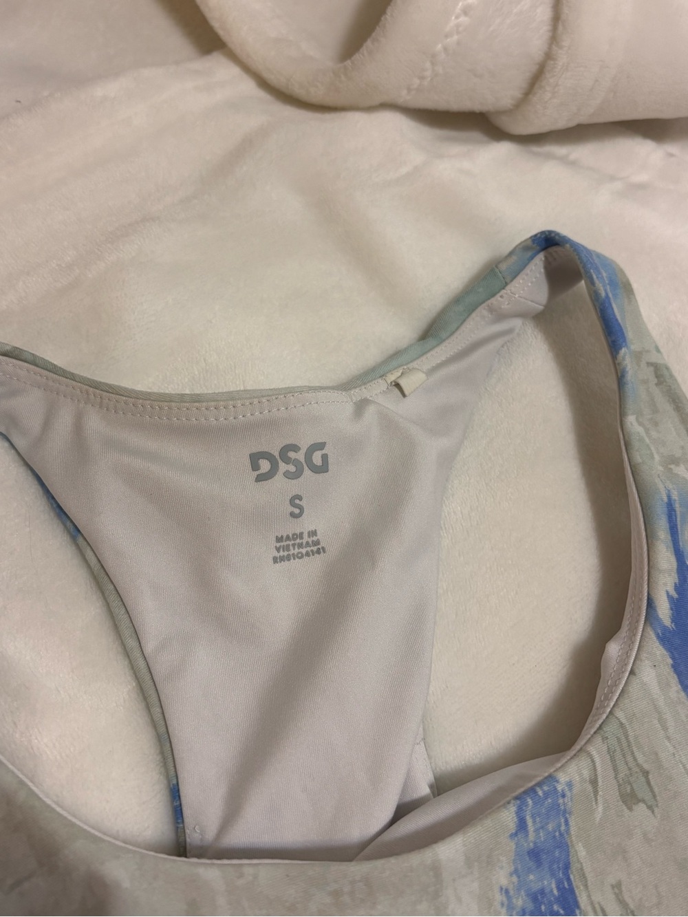 DSG Blue Abstract Racerback - Picture 2 of 3